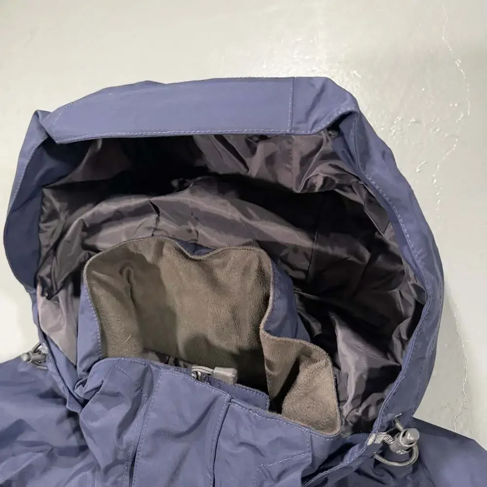 The North Face HyVent Men's Navy Blue Zip Hooded Waterproof Jacket Mens Large